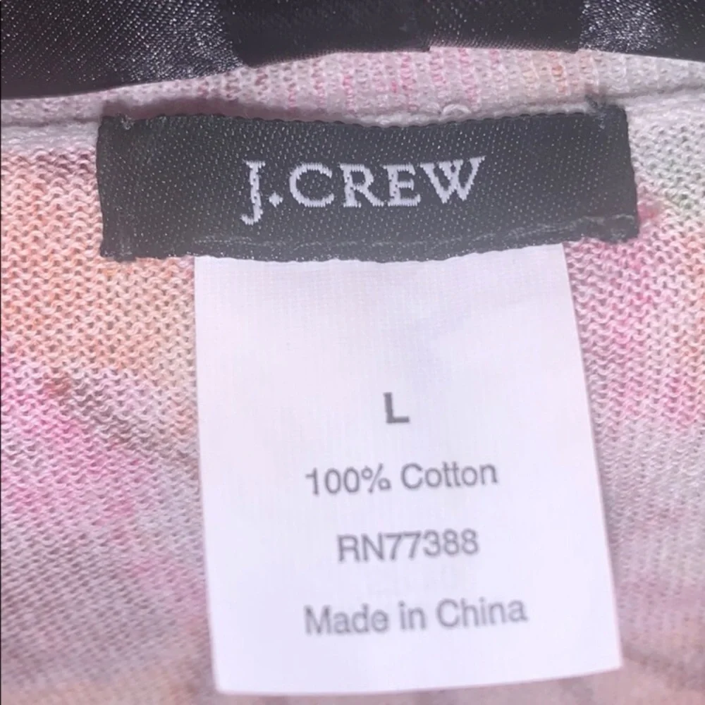 J.Crew Cardigan Size: Large Soft watercolor floral